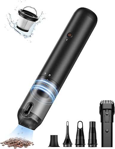 Miniatura 2 de Aspiradora de mano inalámbrica 12000Pa para coche y soporte de teléfono para coche Magsafe