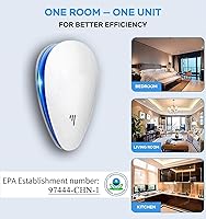 Vista 4 de Ultrasonic Pest Repellent(6 Pack), 2023 Newest Electronic Pest Repeller Indoor Plug in Bug Repellent for Pest Control Mosquito, Spider, Mice, Ant