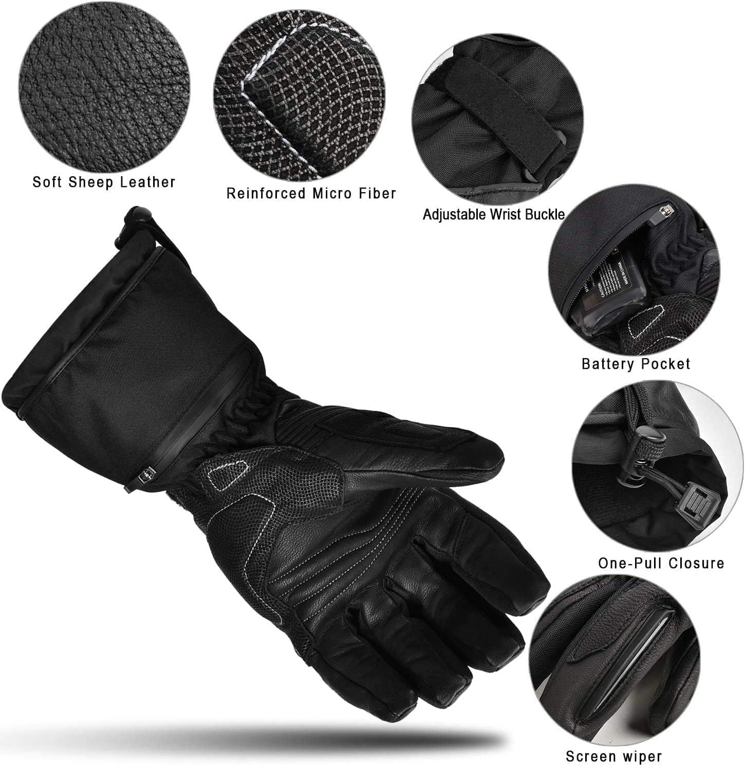 SNOW DEER vyhrievané rukavice pri používaní