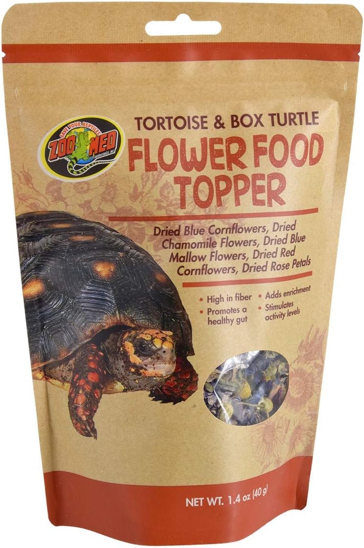 Zoo Med Tortoise & Box Turtle Flower Food Topper 1.4 oz - Pack of 10