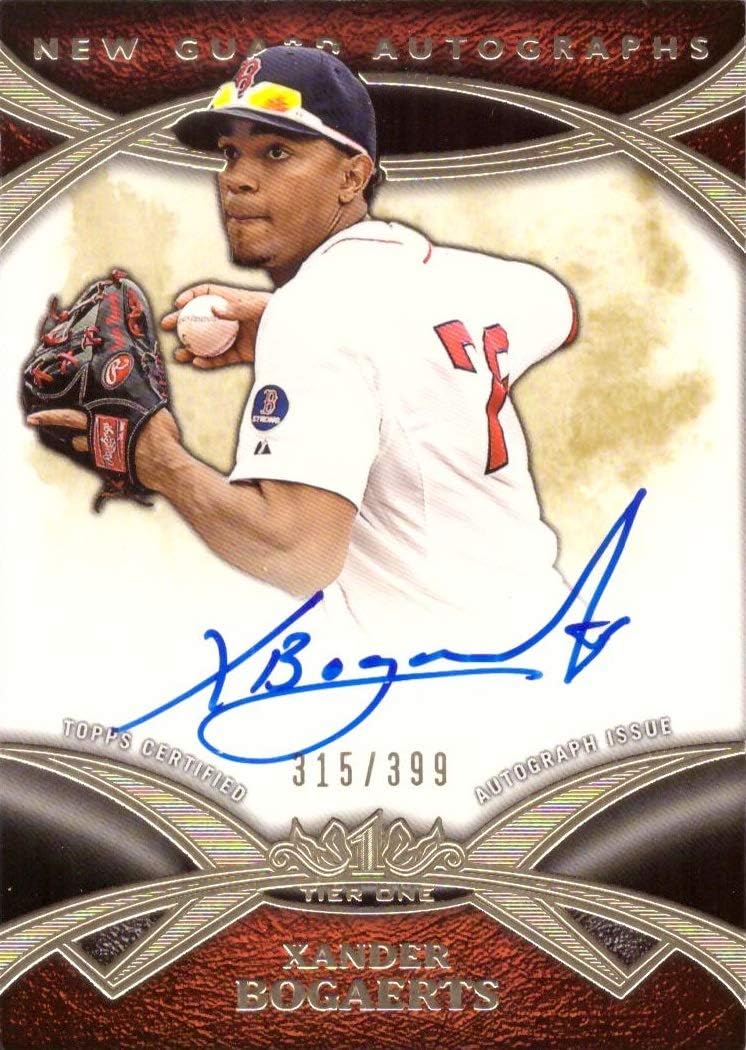 2014 Topps Tier One #NGA-XB Xander Bogaerts Certified Autograph Baseball Card from Rookie Season - Only 399 made!