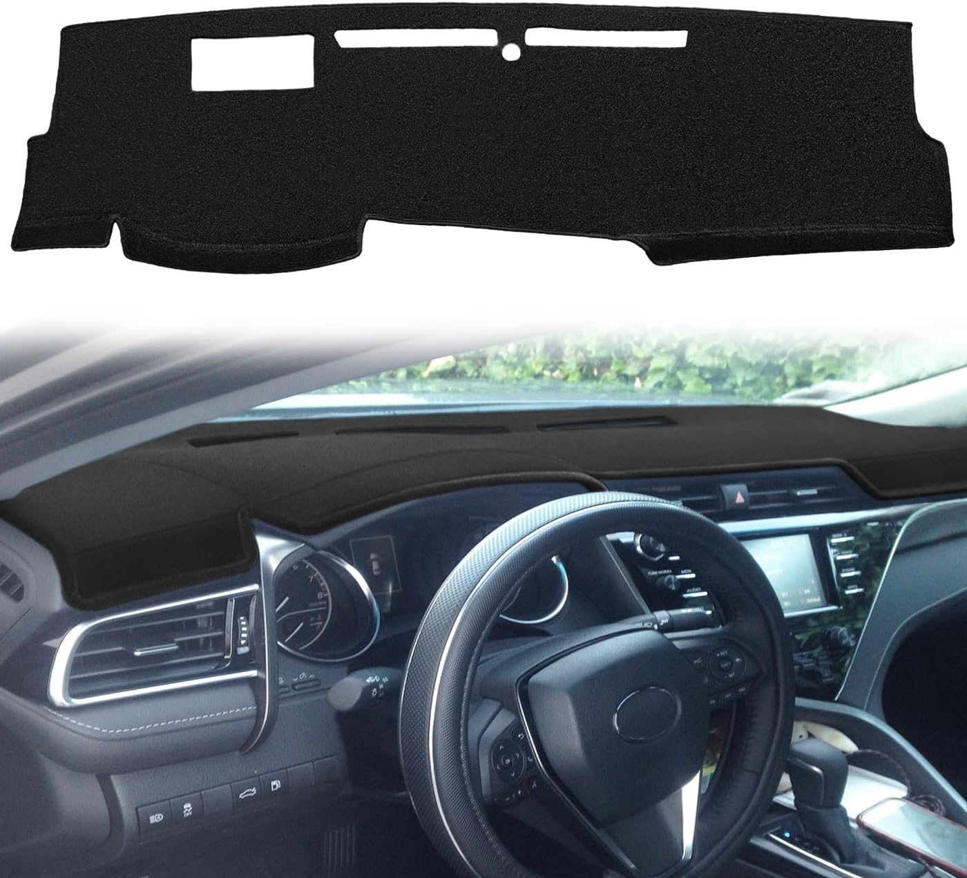 Dashboard cover mat for Toyota Camry with HUD (black) Z12B