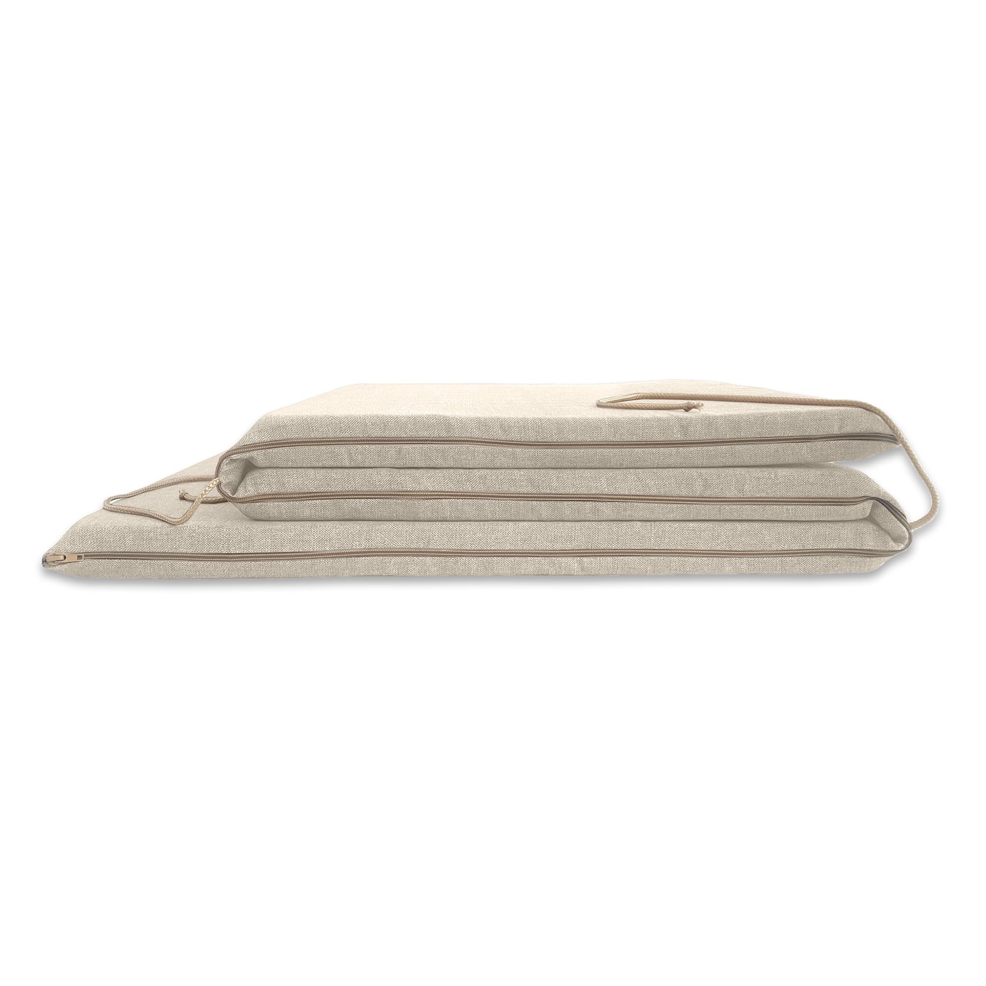 Il Tuo Artigiano Design Coussin Rembourré pour Lit de Soleil Artisanal Totalement Déhoussable fabriqué en Italie - 190x60 cm (Avoine)