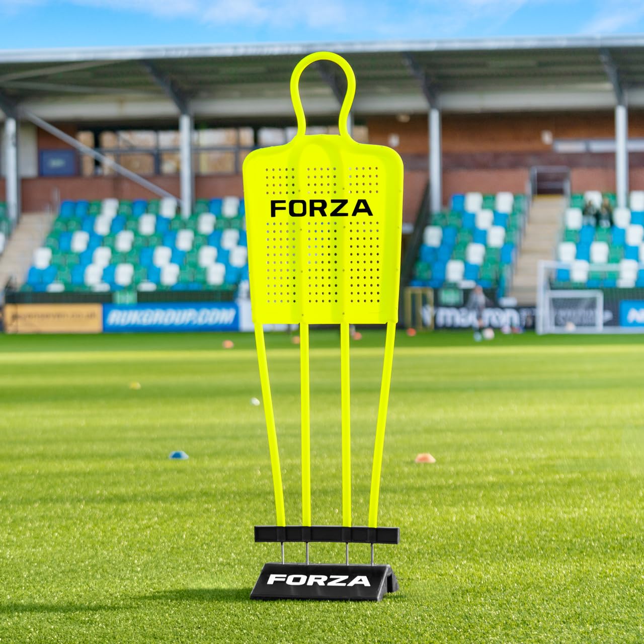 FORZA Astro Fußball-Dummies (Unterlage Werden enthalten) | Freistoß Dummies für Fussball | 3 Größe erhältlich | Eignen Sich für mehrere Oberflächen