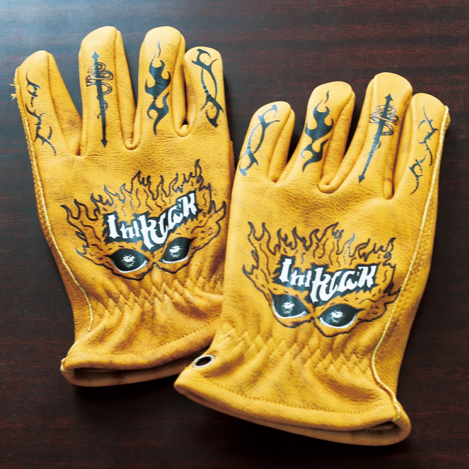 OLSON DEEPAK Fantastic Cowhide Leather Gardening Gloves for Men&Women,Thorn Proof Safety Work Gloves for Gardening,Construction,Moerbike,Hiking,Climbing,Heavy Duty Rigger Gloves (Fancy Yellow - Image 3