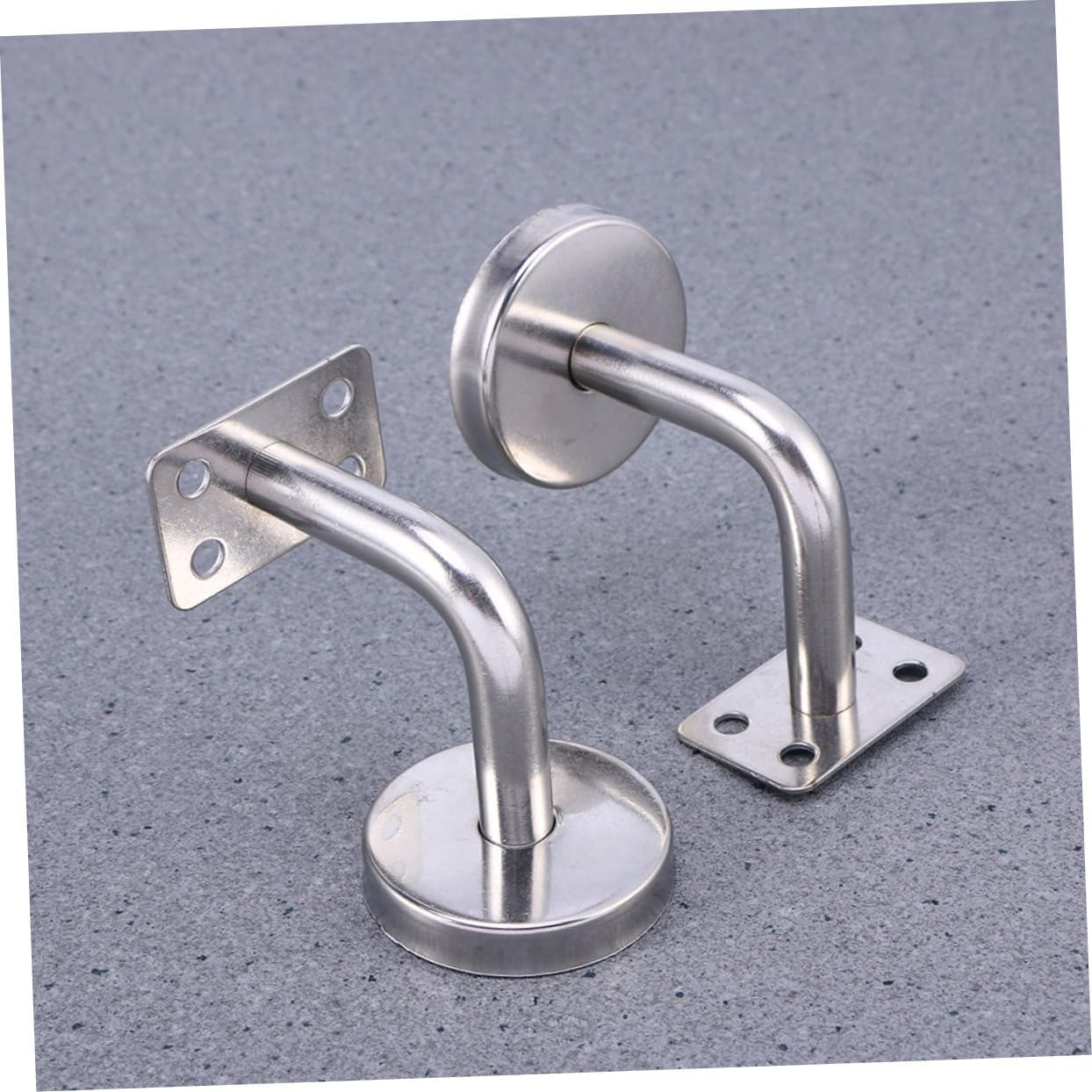 4pcs Heavy Duty Handrail Stair Bracket Stainless Steel Stairway Railing Support for Modern Homes