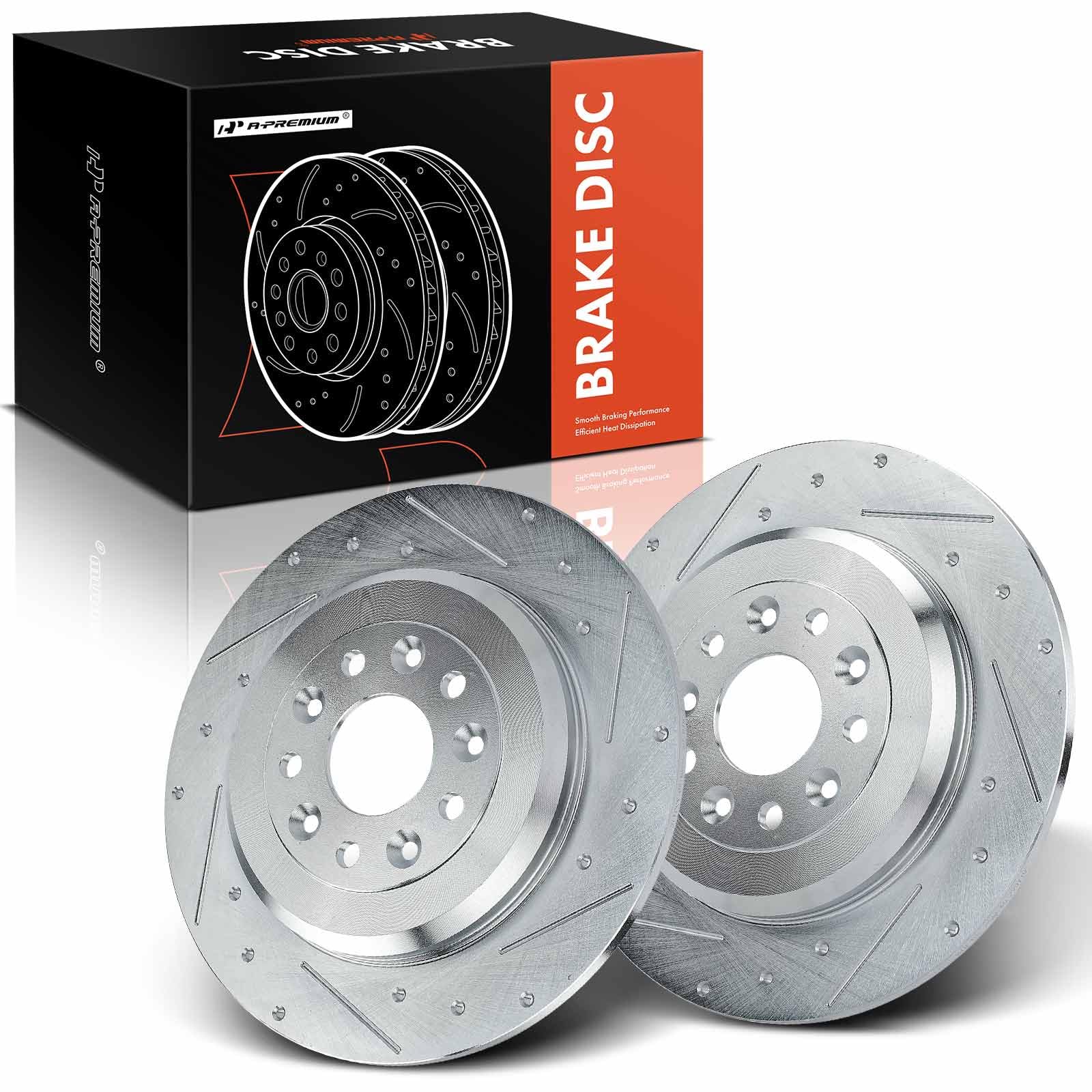 EBC USR Slotted Rear Rotors (303x12mm) | 99-03 Land Rover Discovery (Series 2) 4.0