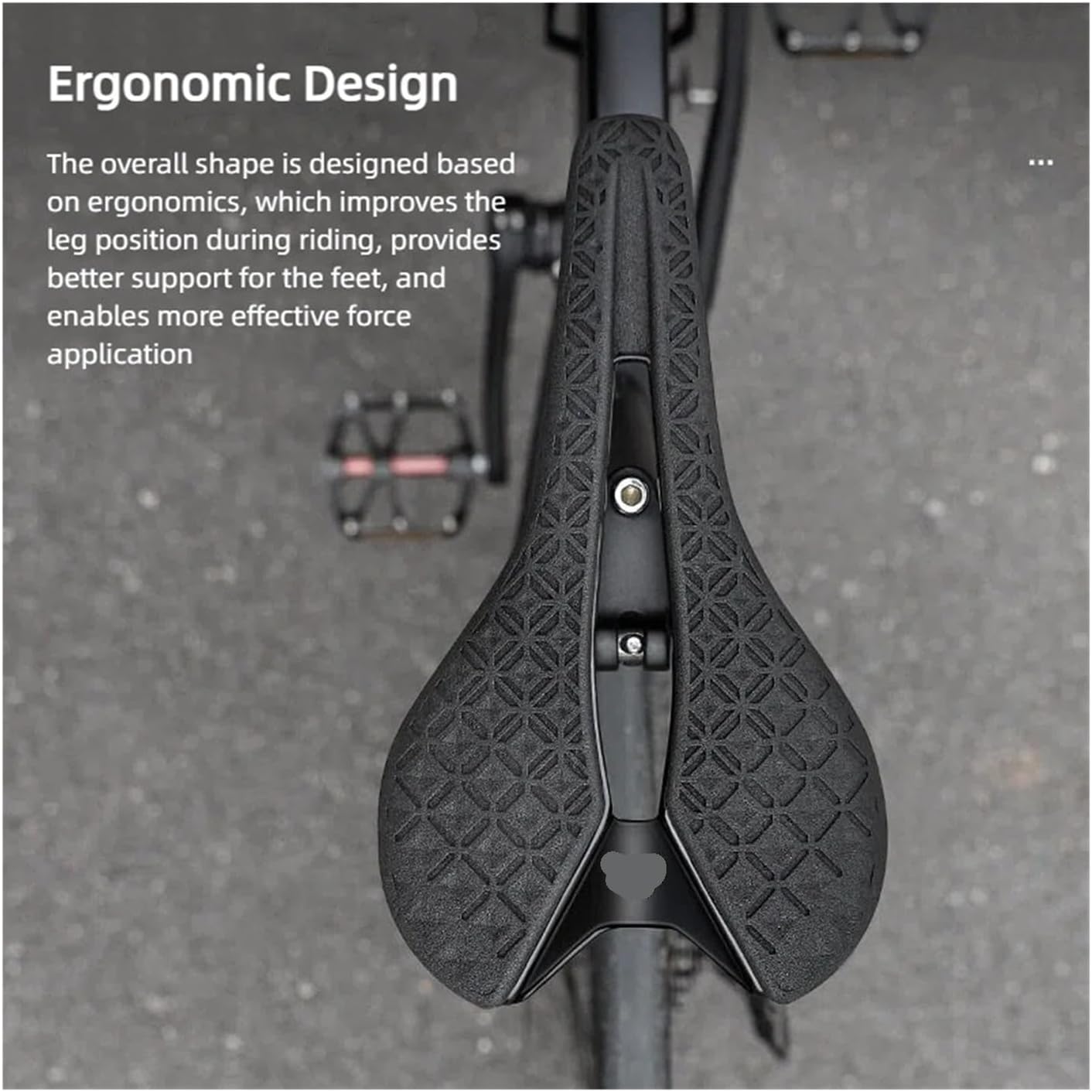 Ultralight 3D Printed Carbon Fiber Bicycle Saddle Hollow Breathable Cushion for Road Bike MTB Cycling Riding Accessory