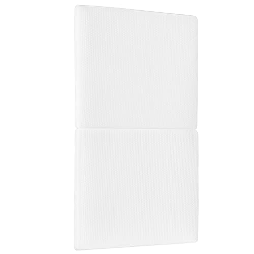 Dream On Me Protector de colchón, ajuste ideal para corrales de 38 x 26 pulgadas, certificado JPMA y Greenguard Gold, blanco