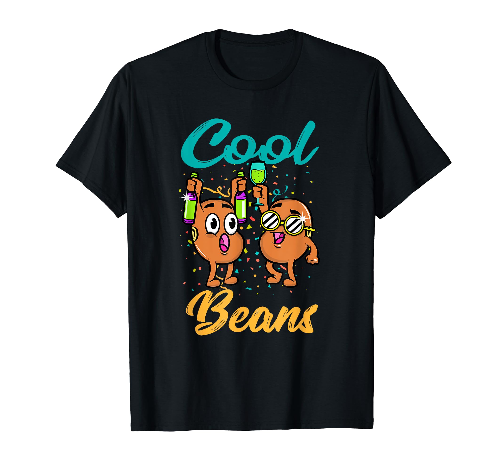 InGENIUS Funny Party Cool Beans VeganFunny Cool Beans Party Celebration Design Vegetarian T-Shirt