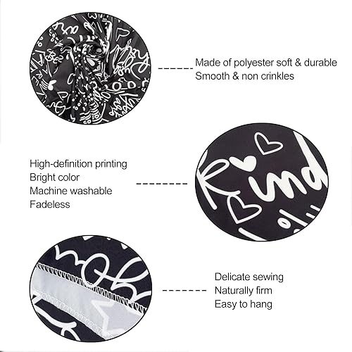 Miniatura 6 de KJHL Quote You Are - Tapiz de pared en blanco y negro, inspirador para aula, tapices para colgar en la pared, afirmaciones motivacionales positivas