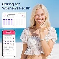 Vista 6 de Anillo de salud inteligente, con funciones de monitoreo de estrés y sueño, compatible con iOS y Android, rastreador de fitness impermeable