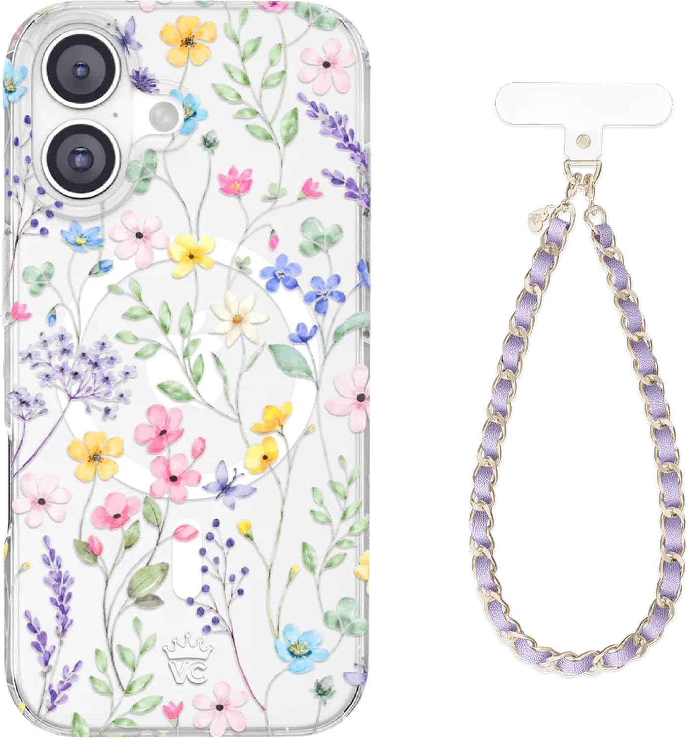 VELVET CAVIAR Phone Charm + 17 Case (Bundle - Enchanted Floral)