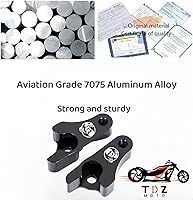 Vista 5 de TDZ 2002-2025 Kit de Bloques de Enlace de Bajada de 2 Pulgadas Negro para Harley Touring Street Glide/Road King/Electra Glide/Road Glide/Ultra