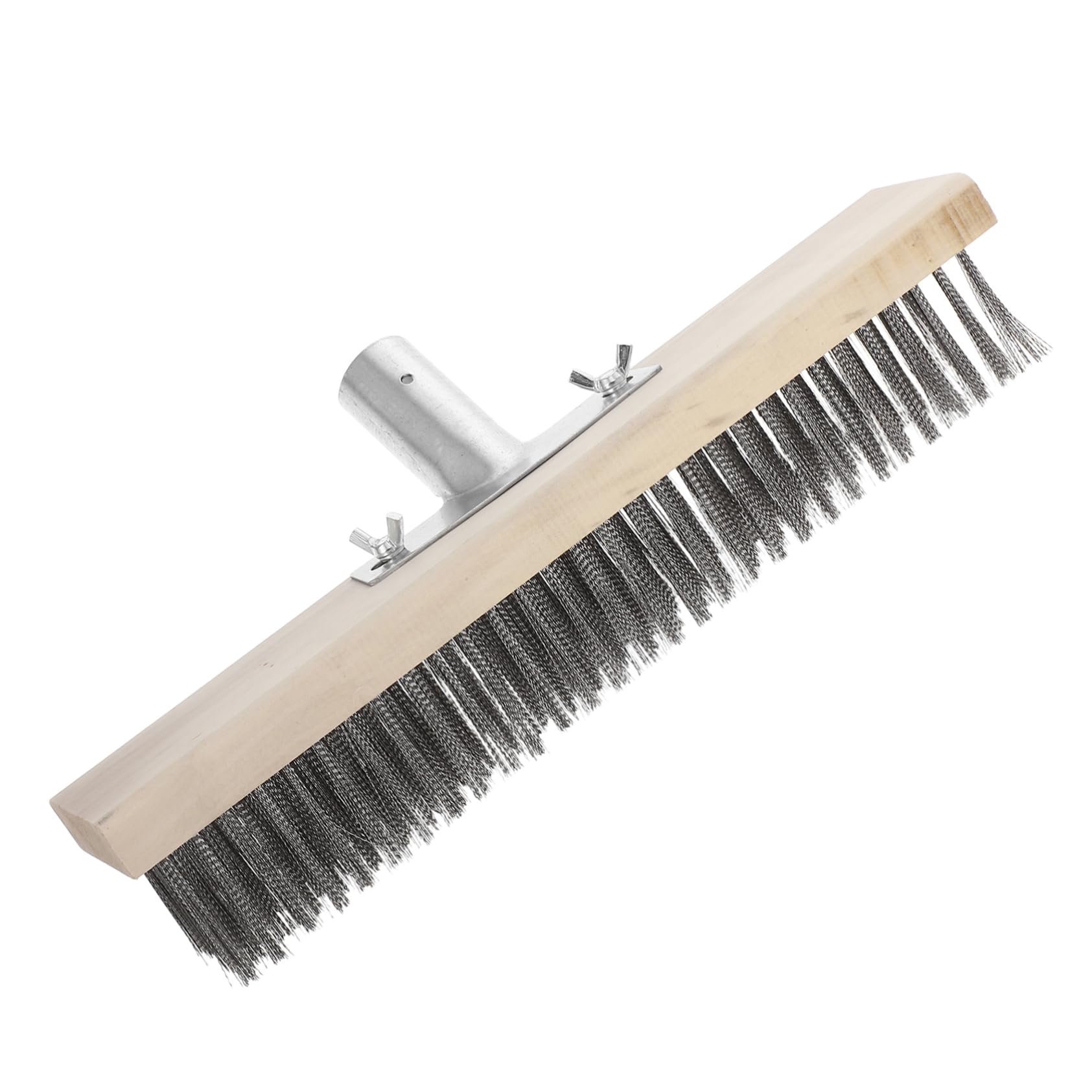 SOLUSTRE Efficient Moss Brush Metal Floor Brush for Outdoor Cleaning Wire Bristles