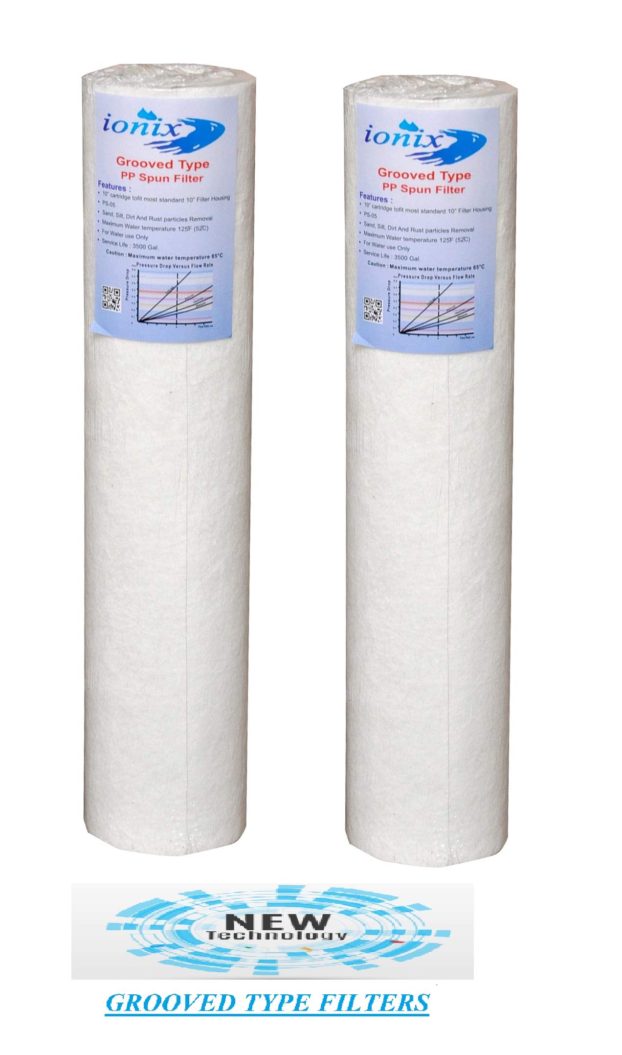 Grooved Type Spun Filter, Higher Shelf Life, Ultra Filteration Technology, Compatible with All Standard Size 10 inch pre Filters-image-9