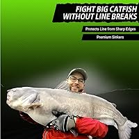 Vista 2 de Catfish Sumo Pesas de plomo para huevo con insertos de protección de línea para proteger contra daños (1-8 onzas)