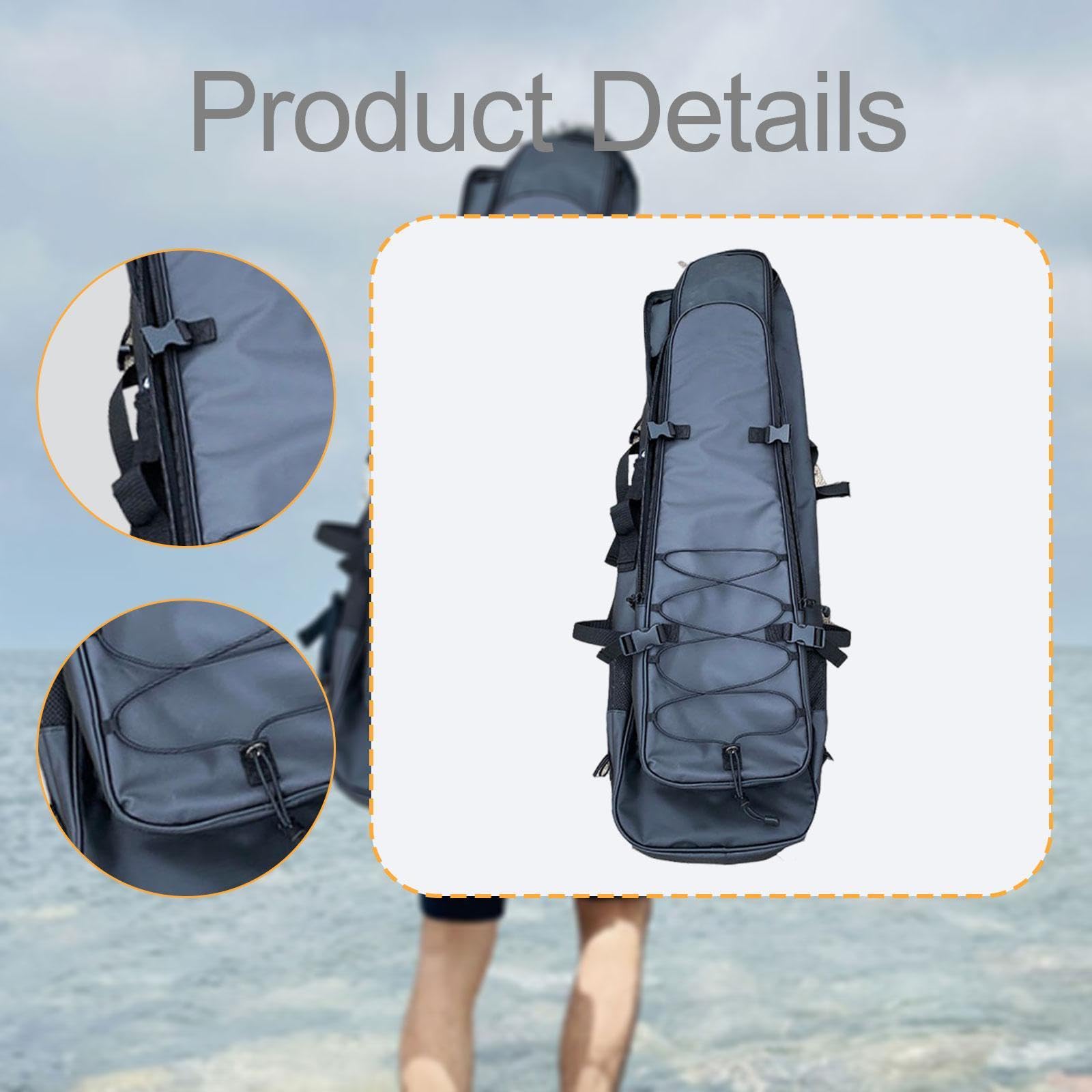 Borsa lunga per pinne, zaino per pinne lunghe, impermeabile, facile da trasportare, borsa per immersioni lunghe