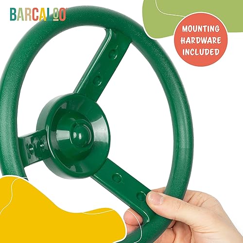 Miniatura 5 de Barcaloo Volante Jungle Gym para niños, fácil de montar en cualquier panel de pared, accesorio de columpio