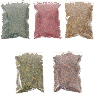 Realistic Miniature Resin Leaves 180ml for Model Railroad Foliage and Architecture Diorama, Space-Saving Fall Leaves Decorations Supporting Repeated Assembly for Home Décor