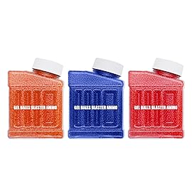 Ahysuet Gel Balls Blaster Ammo Refill (7-8 mm, 3 Pack, 90000 Pieces), Splat Orby Accessories Made of Non-Toxic Eco Friendly Compatible with Electric Gel Ball Blaster Gun,for Ages 14+