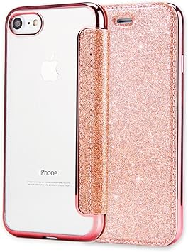 Amazon Co Jp Iphone8 ケース 薄型 薄い 手帳型ケース 手帳タイプ マグネットなし Iphone8スマホケース Ackaban 可愛い おしゃれ キラキラ シンプル 軽量 軽い アイフォン8 スマホカバー かわいい 手帳型カバー 使いやすい ソフト クリアケース カード収納 スタンド機能