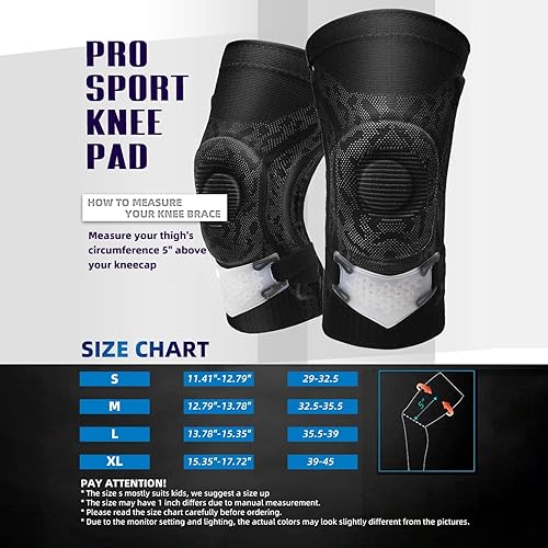Miniatura 2 de Juego de 3 rodilleras integradas, manga de compresión de pierna completa, alivio del dolor de rodilla y estabilizador de rótula, soporte para