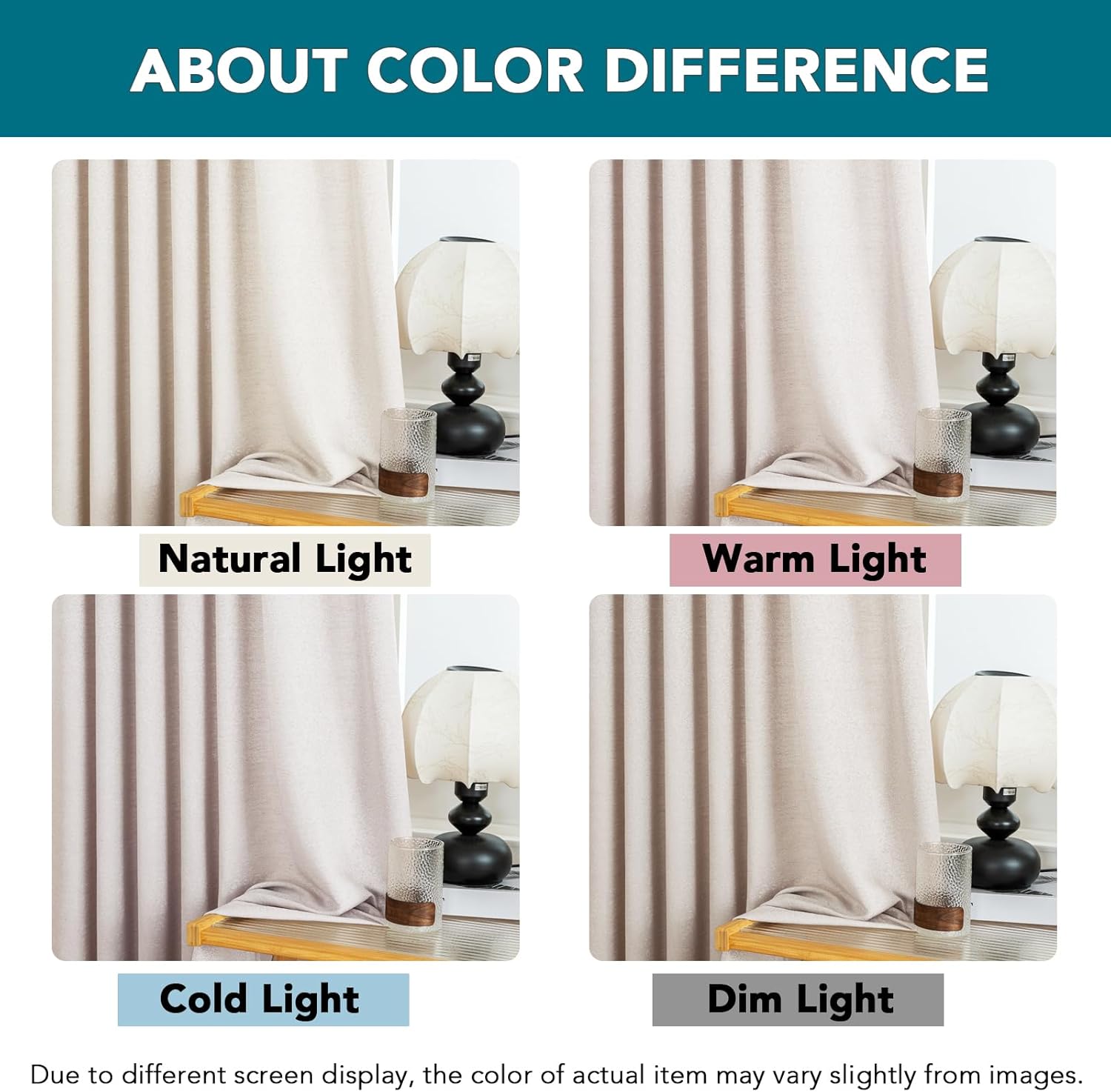 Pinch Pleated Curtains 84 Inches Long 2 Panel for Living Room Memory Trained Pleat Drapes Light Filtering Linen Pleated Drapes with Hooks & Rings Farmhouse Curtain Drapes for Bedroom Window, Natural