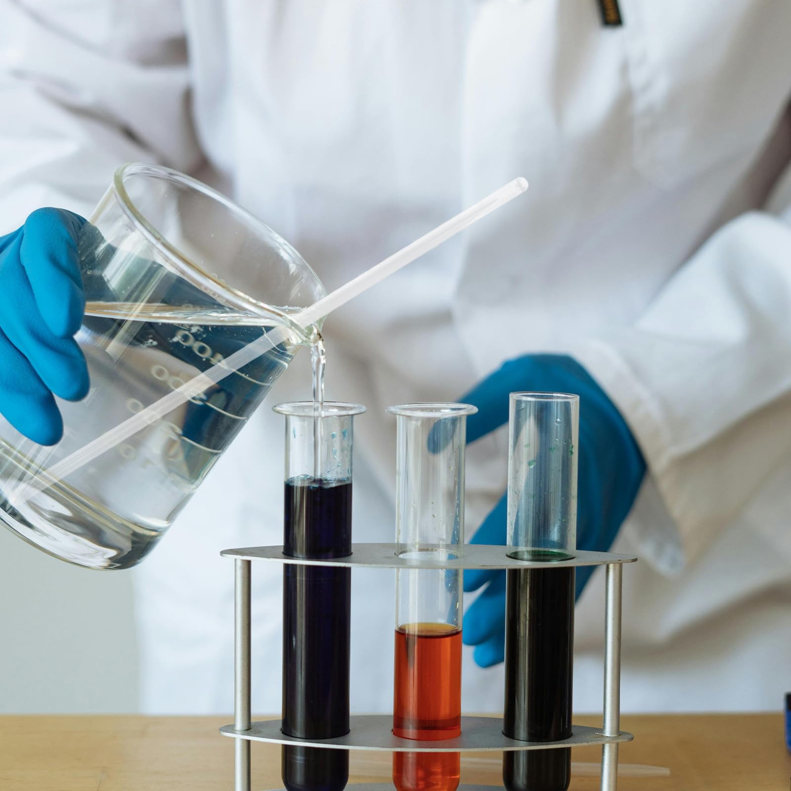 50 Stück Glasrührstäbe für Labor und Küche Hitzebeständige Glasstäbe mit Vielseitiger Verwendung für Lebensmittelzubereitung und Experimente Wiederverwendbar