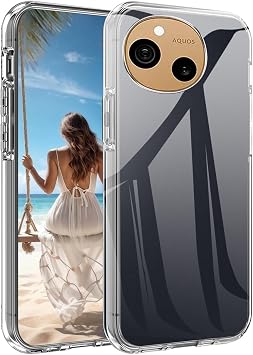 Case for Sharp Aquos R10,Transparent Silicone Cover,Soft TPU Protective Cases,Anti-Slip,Anti Scratch,Full Body Armour Phone Covers - Transparent -A33