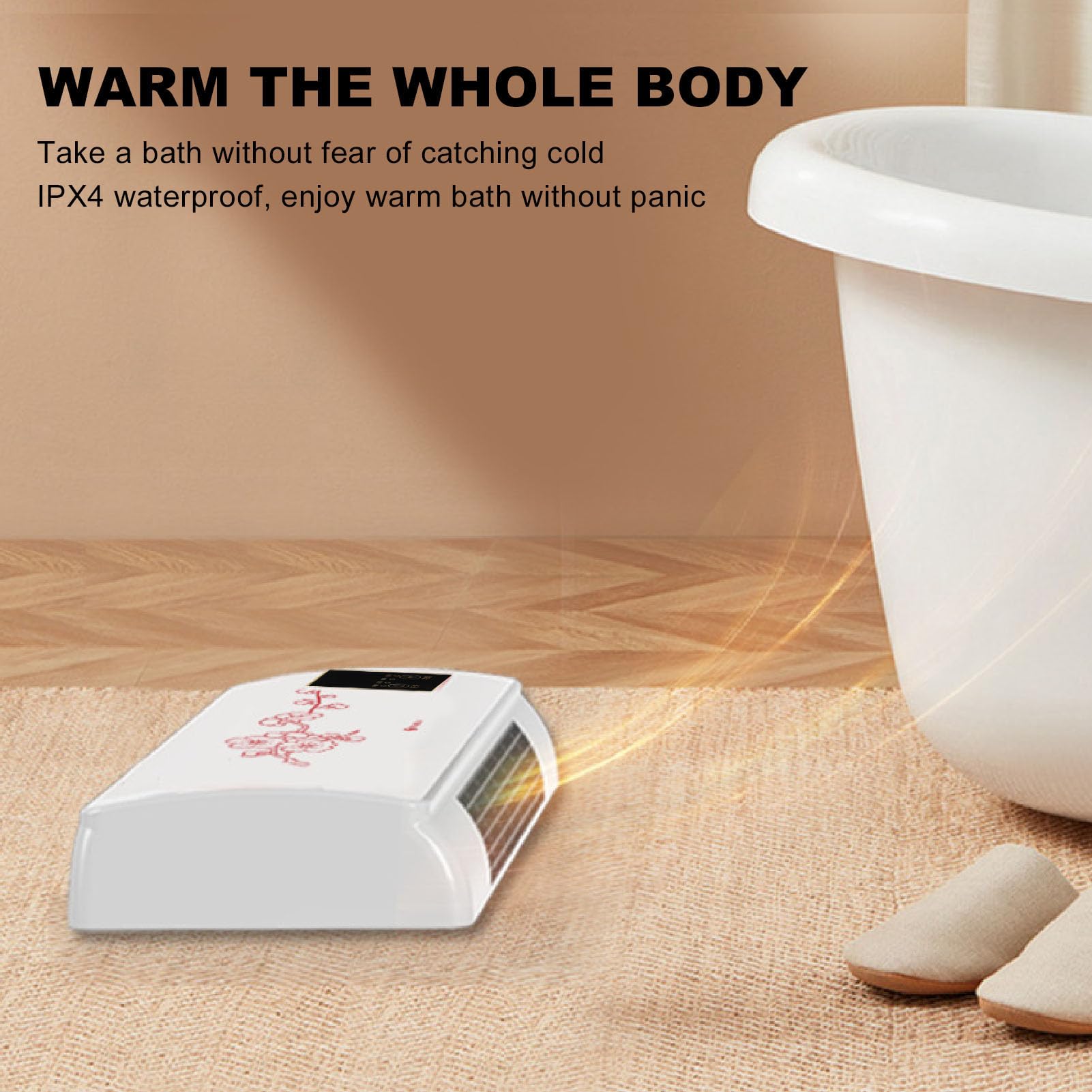 Wand-Klimaanlagen Lüfter Mit 6000 MAh Akku - Kühlung Ohne Bohren Für Zuhause