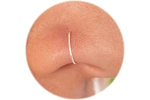 Thin Silver Nose Ring Hoop