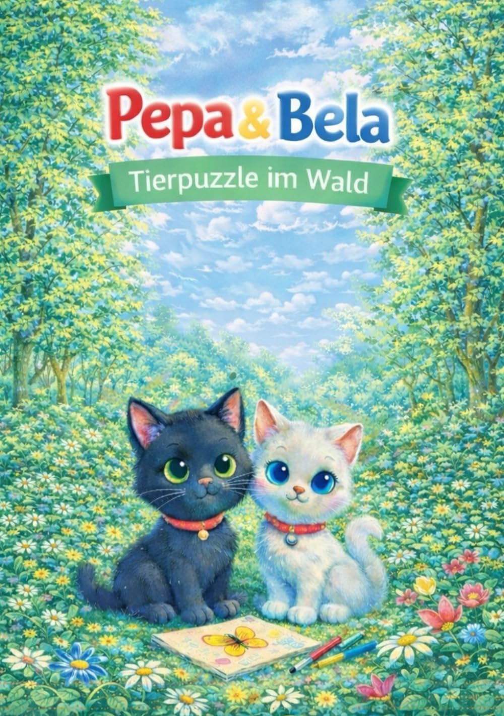 Pepa und Bela – Tierpuzzle im Wald: Ein Puzzlebuch mit 72 Teilen für Kinder von 3–5 Jahren