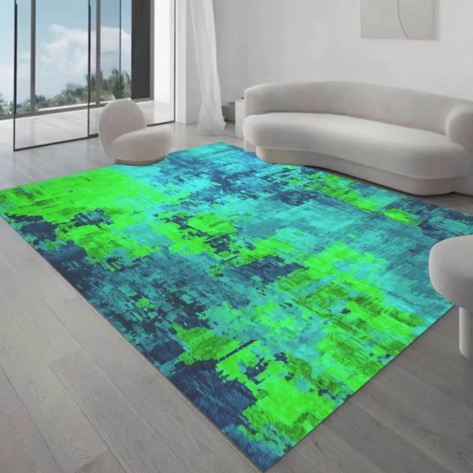 Tapis de salon en tissu extensible 180x250 cm pour chambre à coucher