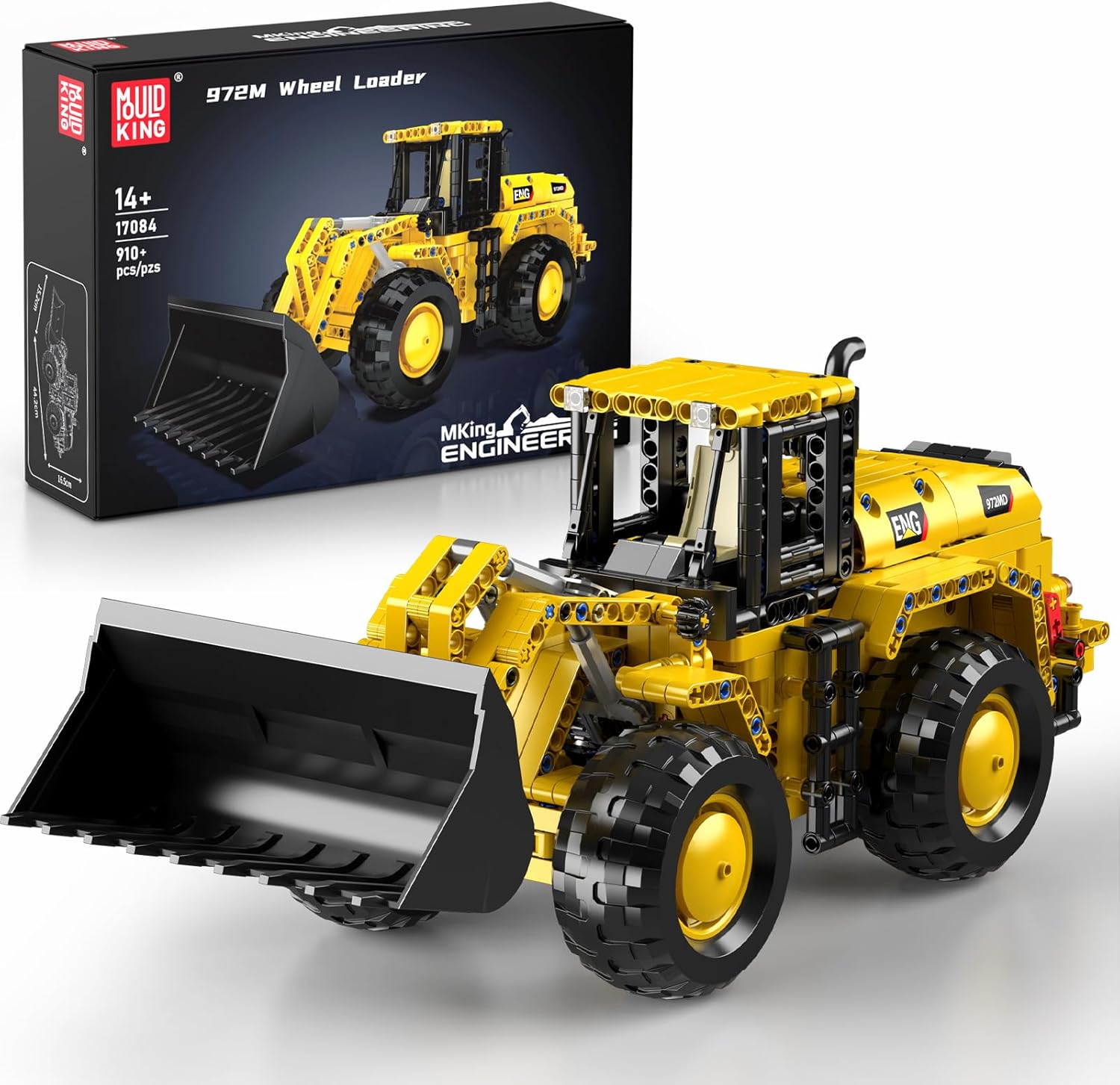 Mould King 17087 Oilfield Movable Building Sets, Engineering Display Model with Battery & Motor, Oil Source Technology Construction Blocks