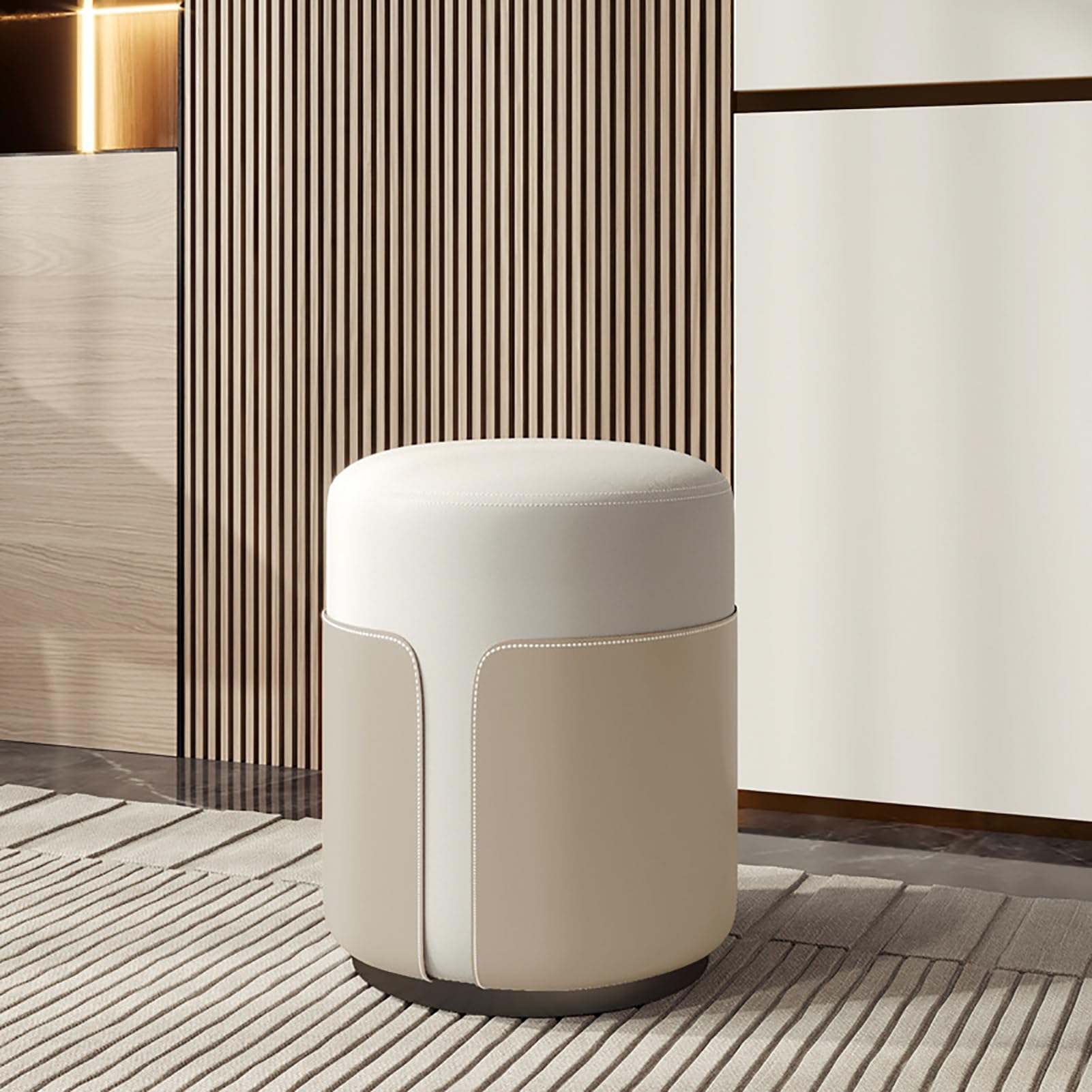 Repose-pieds rembourré et confortable, pouf de salon design