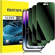 [3 Pack] for iPhone 14 Pro Max Green Privacy Screen Protector