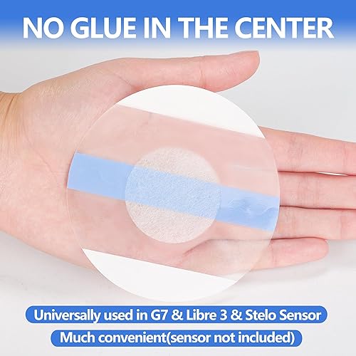 Miniatura 2 de Fundas de sensor Freestyle para Libre 3-50 paquetes de parches adhesivos impermeables - Cinta CGM transparente (para Libre 3, 50 unidades (paquete