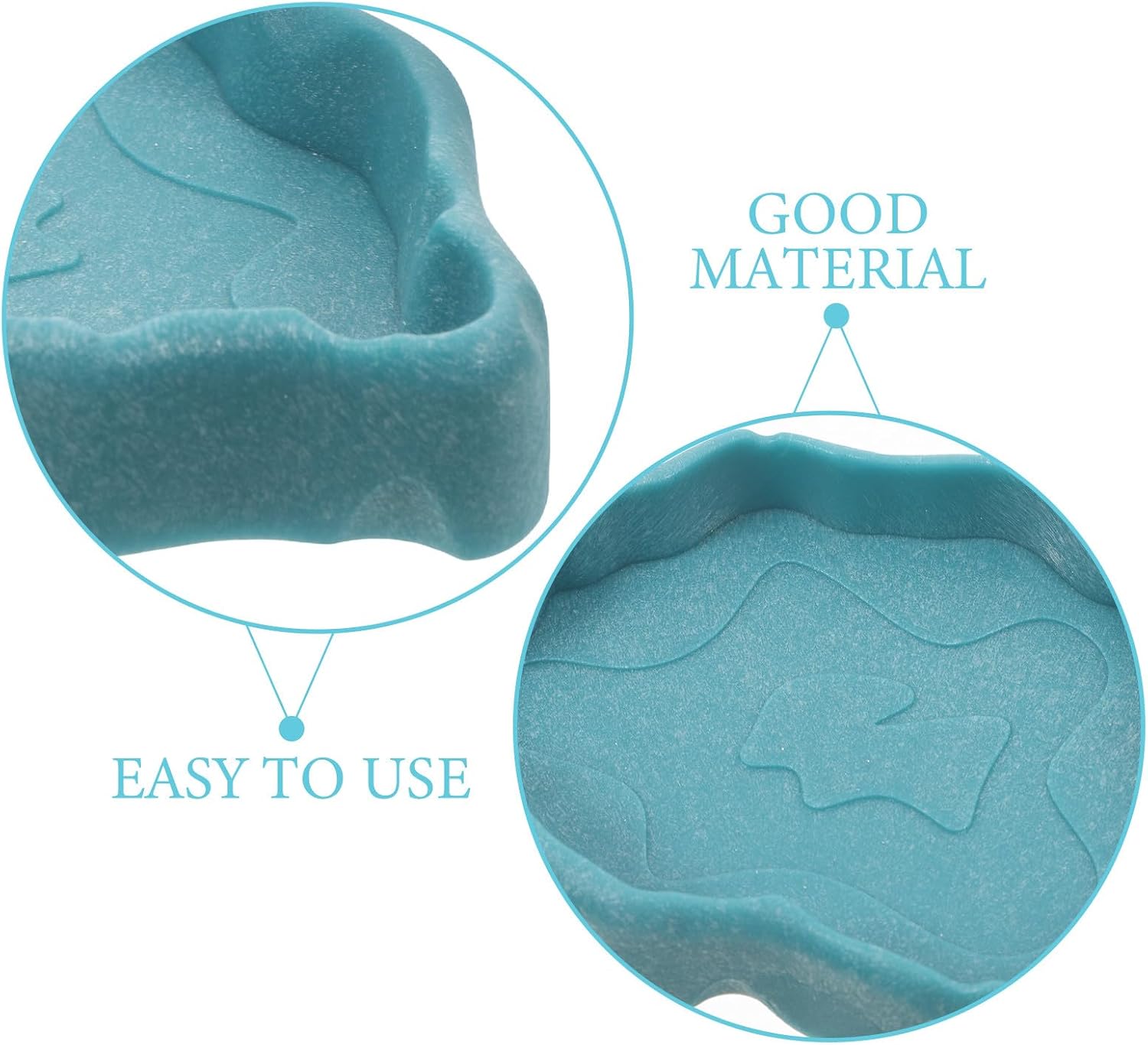 PRETYZOOM Reptile Water and Food Bowl Hermit Crab Feeding Dish Small Lake Blue Plastic Terrarium Tray for Turtles Lizards and Bearded Dragons