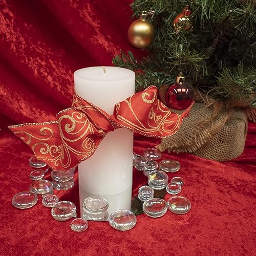 Miniatura 4 de Treasure Gurus - Mesa redonda de 7 pulgadas, centro de mesa de cristal, placa de pared, espejo, manualidades, decoración del hogar