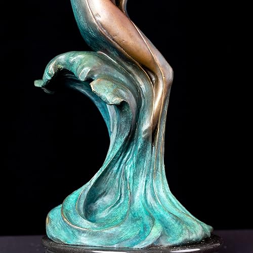 Miniatura 7 de Estatua de bronce de escultura desnuda abstracta de 15.4 pulgadas, figuras sexys, 100% fundición de bronce, decoración del hogar, escultura de