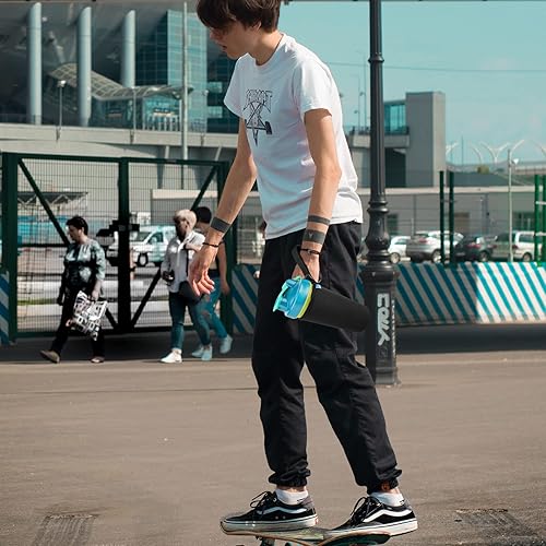 Miniatura 5 de Xxerciz Aislador de neopreno reutilizable para botella de agua, fundas compatibles con botella de licuadora de 28 onzas, soporte para botellas con