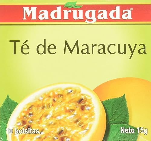 Miniatura 2 de Té de maracuyá 10 bolsitas de té - Chá de Maracujá 10 sachês - Madrugada - 0.5oz (15g) SIN GLUTEN - (PACK DE 04)
