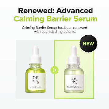 Beauty of Joseon Calming Barrier Serum Green Tea-HATM + Pathenol | Daily Korean Skincare for Dry and Sensitive Skin, Calming, Soothing, and Deep Hydration 30ml, 1.01 fl.oz