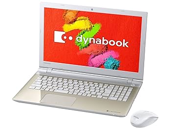 Toshiba dynabook シルバー ノートパソコン　T75/TW T75/T リュクスホワイト 仕様 2015秋冬モデル PT75TWP-BWA