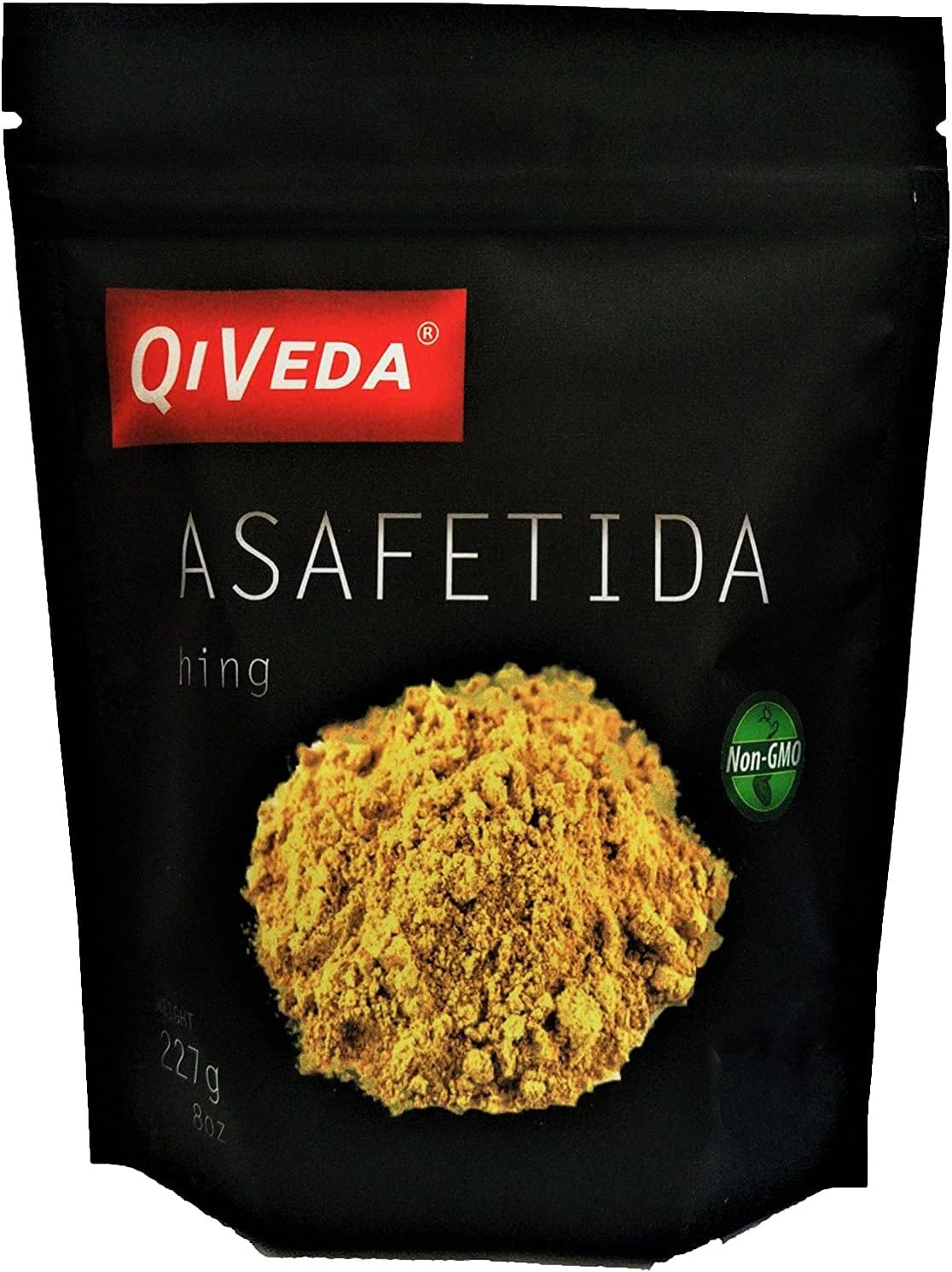 QiVeda Asafoetida Powder - Premium Asafetida (Hing) | 3.53oz (100g) Grain & Gluten Free