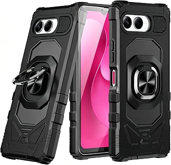 for T-Mobile Revvl 8 5G Case with 1 Pack Screen Protector Black