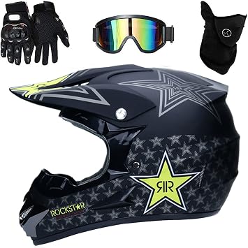 Kids Motocross Helmet Adult MX Off-Road Motorcycle/AM mountain bike full face helmet With Goggles Gloves Mask