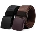 ZORO Unisex Nylon & Canvas Waist Belt For Men & Women, (Pack Of 2), Fits On Upto 40 Inches Waist Size, Multicolor