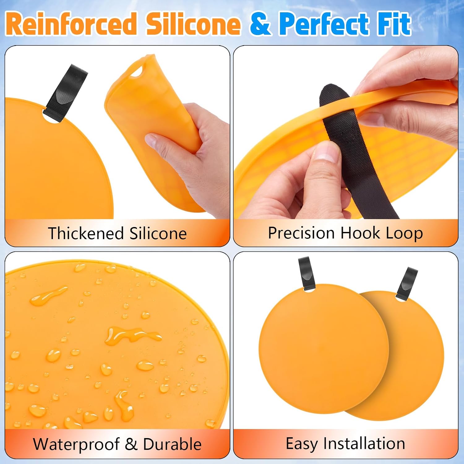 Hockey Shooting Targets –Silicone Goal Target Discs for Hockey & Lacrosse Training, Improve Accuracy, Reusable High-Visibility Durable Shooting Aid for Players & Backyard Practice